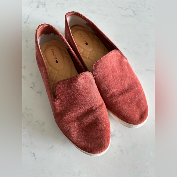 Birdies The Swift Slip On Shoe Women's Size 8 Rust Orange Suede Casual Sneakers - Picture 2 of 10